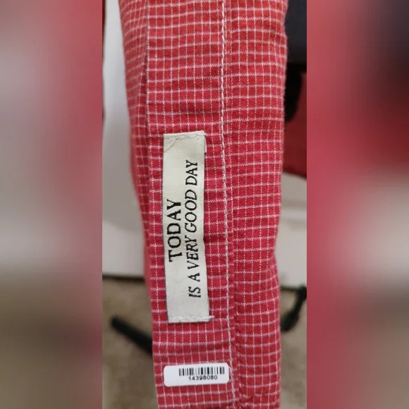 Men's Scotch & Soda Red Button Down Shirt - Picture 13 of 15